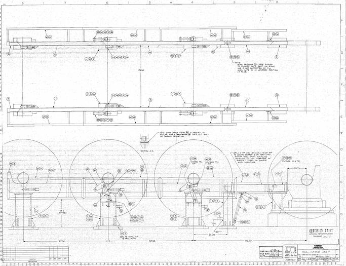 Used Valmet KL-200 Valmet Winder, Model Kl-200, 156" Trim, 7500 Fpm, Dual Drum, 200 Hp Dc Motor With Slitter Section, 10 Slitting Blades, Shaftless Take-Up Unit With Automatic Roll Loader, 12- Roll Capacity And Operator Control Station #26538