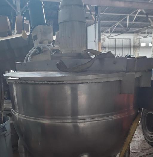 Used 200 Gallon Groen Kettle with High sheer mixer and ligthnin prop mixer - 100 psi