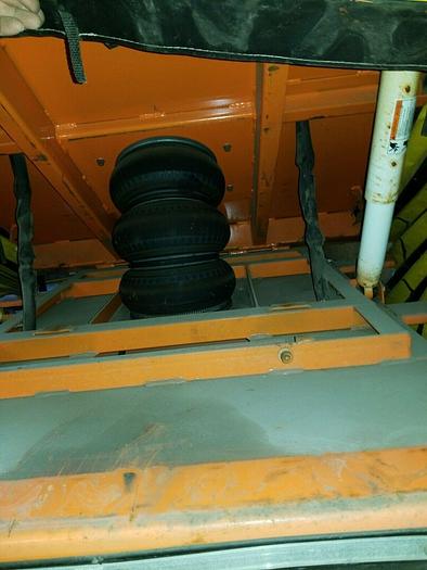 Used KNIGHT 4000 LB 2 Ton Air Pneumatic Lift & Tilt Table 57x52" Top 35 Deg Tilt