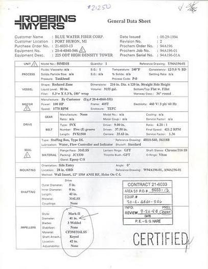 Used 1994 BELOIT #21250