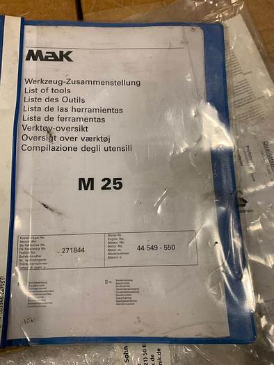 Mak 6M25C marine propulsion engine unused with spares and certificates.