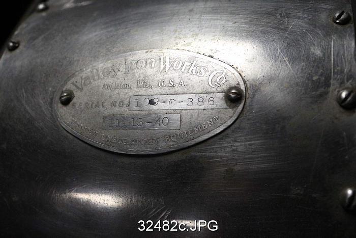 Used Valley Iron Works 11-13-40 Lab Beater #32482