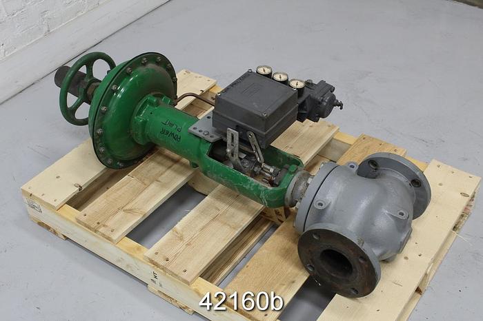 Used Fisher 3" Ed Steam Valve, Cast Iron Body #42160