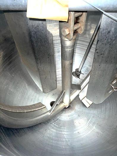 Used 150 GALLON GROEN TWIN ACTION AGITATED KETTLE - 316 S/S - 100 PSI JACKET