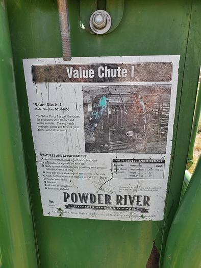 Used Powder River Value Chute Squeeze