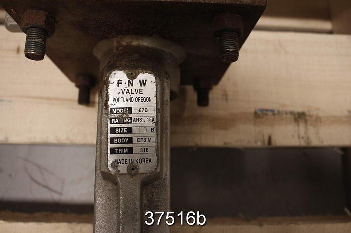 Used FNW 10" Air Operated Knife Gate Valve #37516