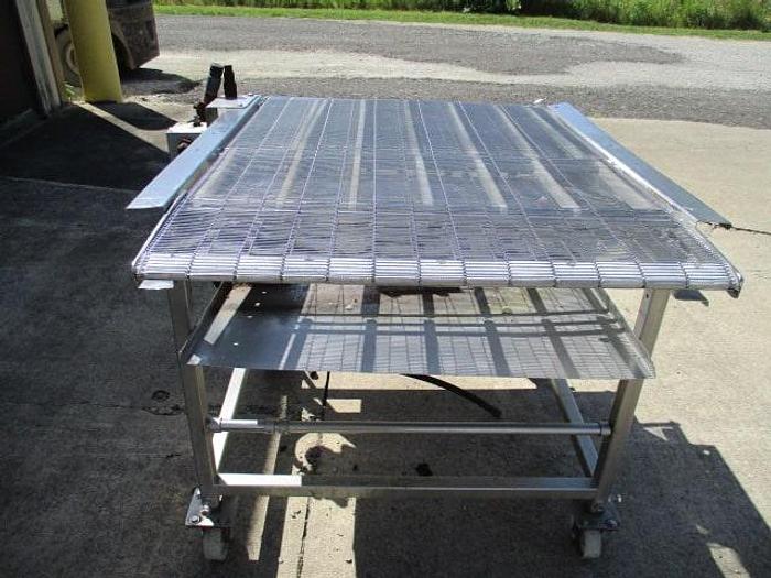 Used Stein Conveyor; Wirebelt; 34"Wx4'L