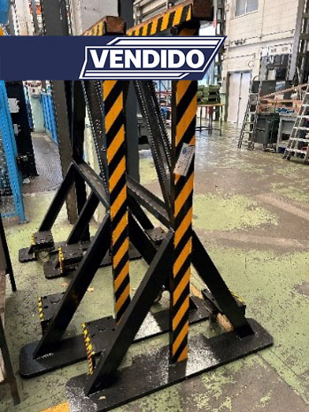 Usado 2 caballetes de gran pesaje con ruedas blocantes
