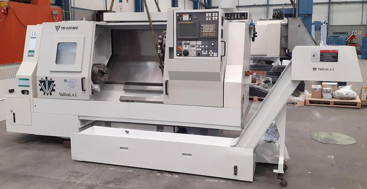 Usado TORNO CMZ TBI 520 MC CNC FANUC 21i TB