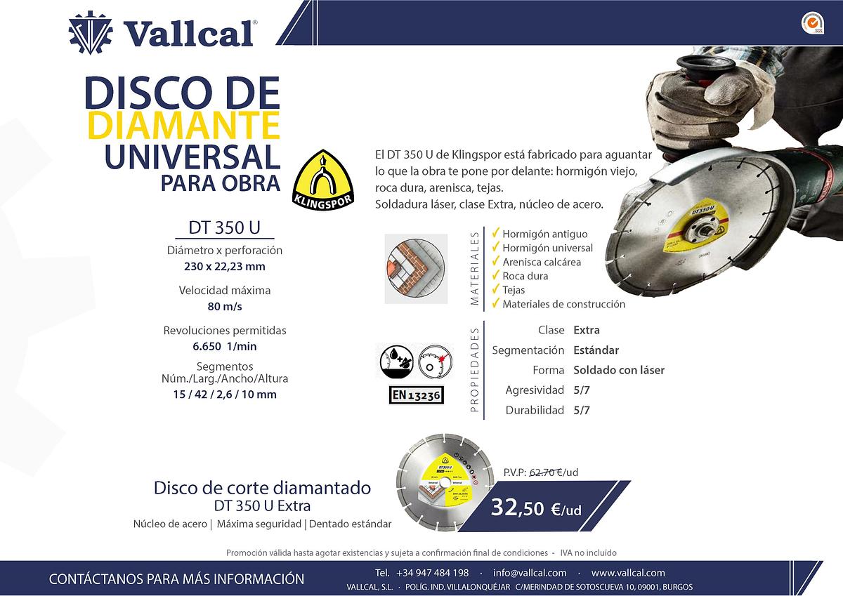 Disco de diamante universal de obra