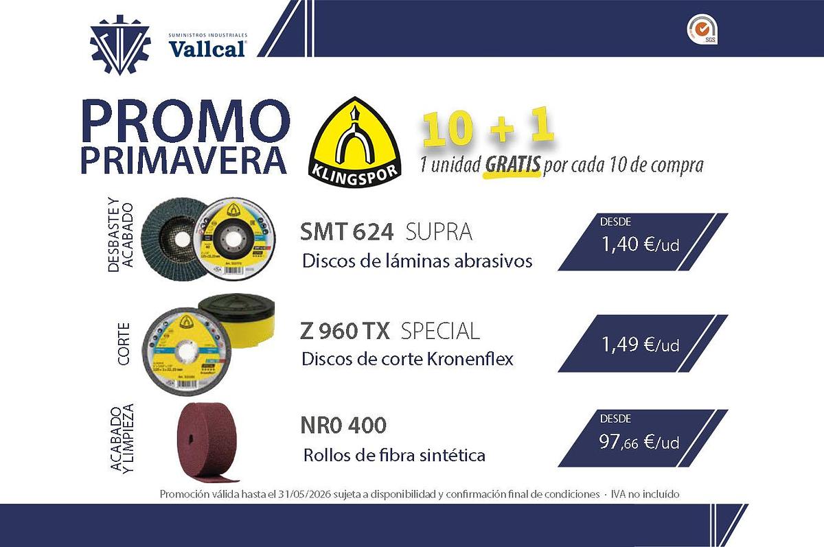 Discos KLINGSPOR (10 + 1 Gratis)