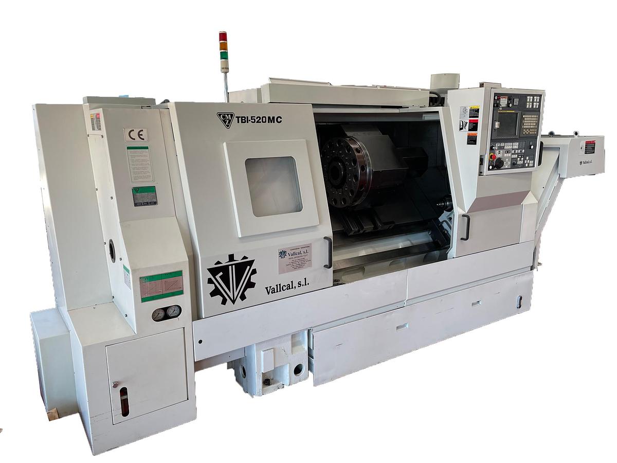 Usado TORNO CMZ TBI 520 MC CNC FANUC 21i TB