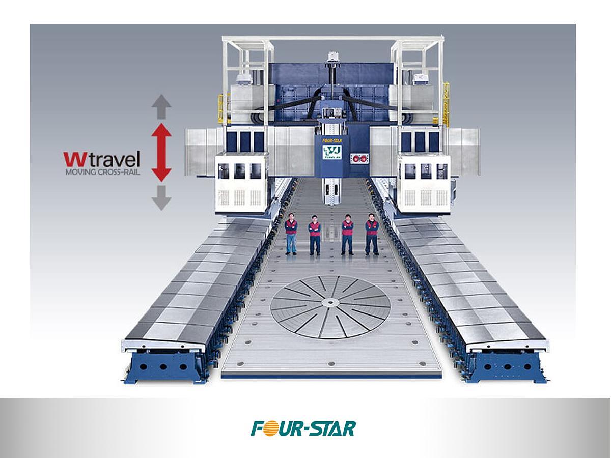 Fresadora de pórtico deslizante puente móvil Four-Star serie SDW