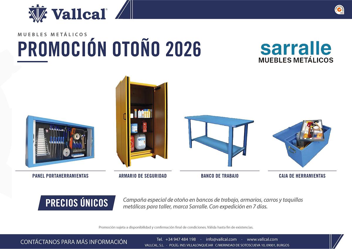 Promoción de otoño en mobiliario metálico de taller