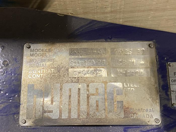 Refurbished Hymac PPSF27 Pulp Plus Screw Feeder #44638