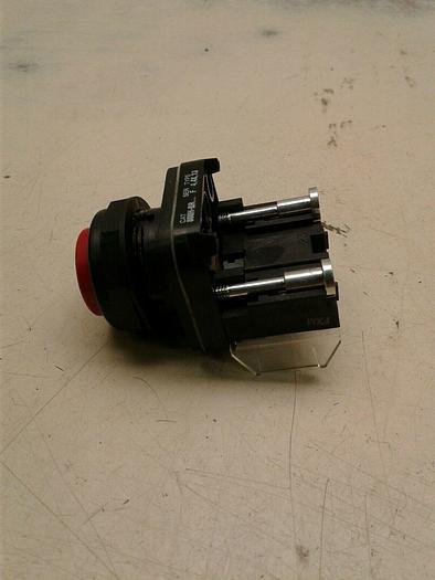Used ALLEN BRADLEY 800H-BR SER F RED PUSH BUTTON