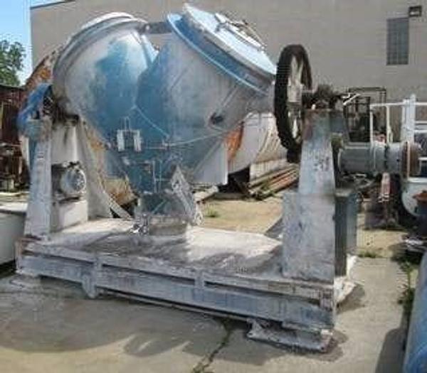 Used 30 CU. FT. PATTERSON KELLEY (P-K) TWIN SHELL BLENDER – S/S  (#8833)- LIQUID/SOLIDS BAR