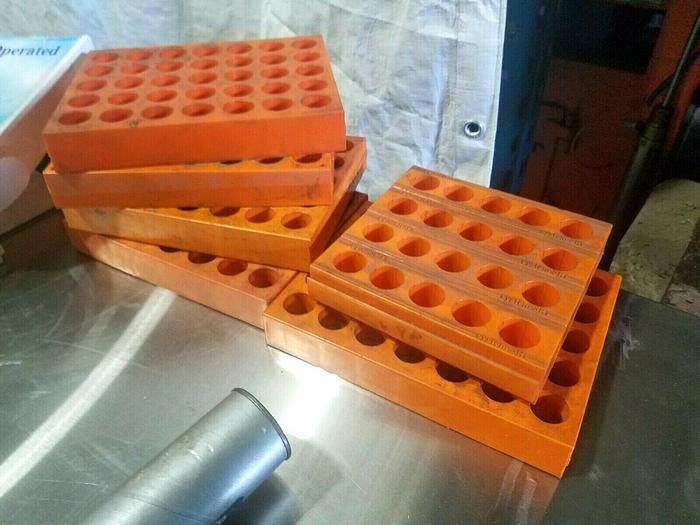 Used 6 Heavy Duty Tool Holders Trays for CNC Collets 1" diameter Holes