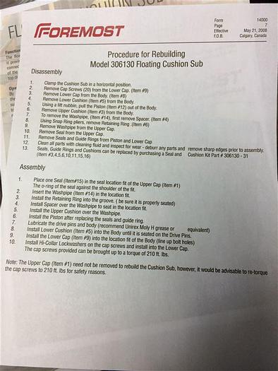 Used 0 Foremost Barber 306130