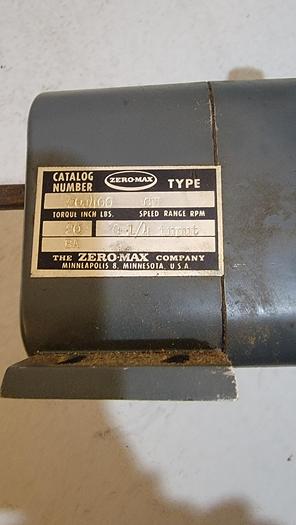 Parts Only ZERO-MAX DRIVE POWER BLOCK SPEED CONTROL 0-1/4 INPUT 20J400(107)