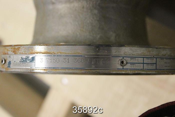 Used Neles Jamesbury 3" Ball Control Valve, 7150 36 3600 MTT1 #35892