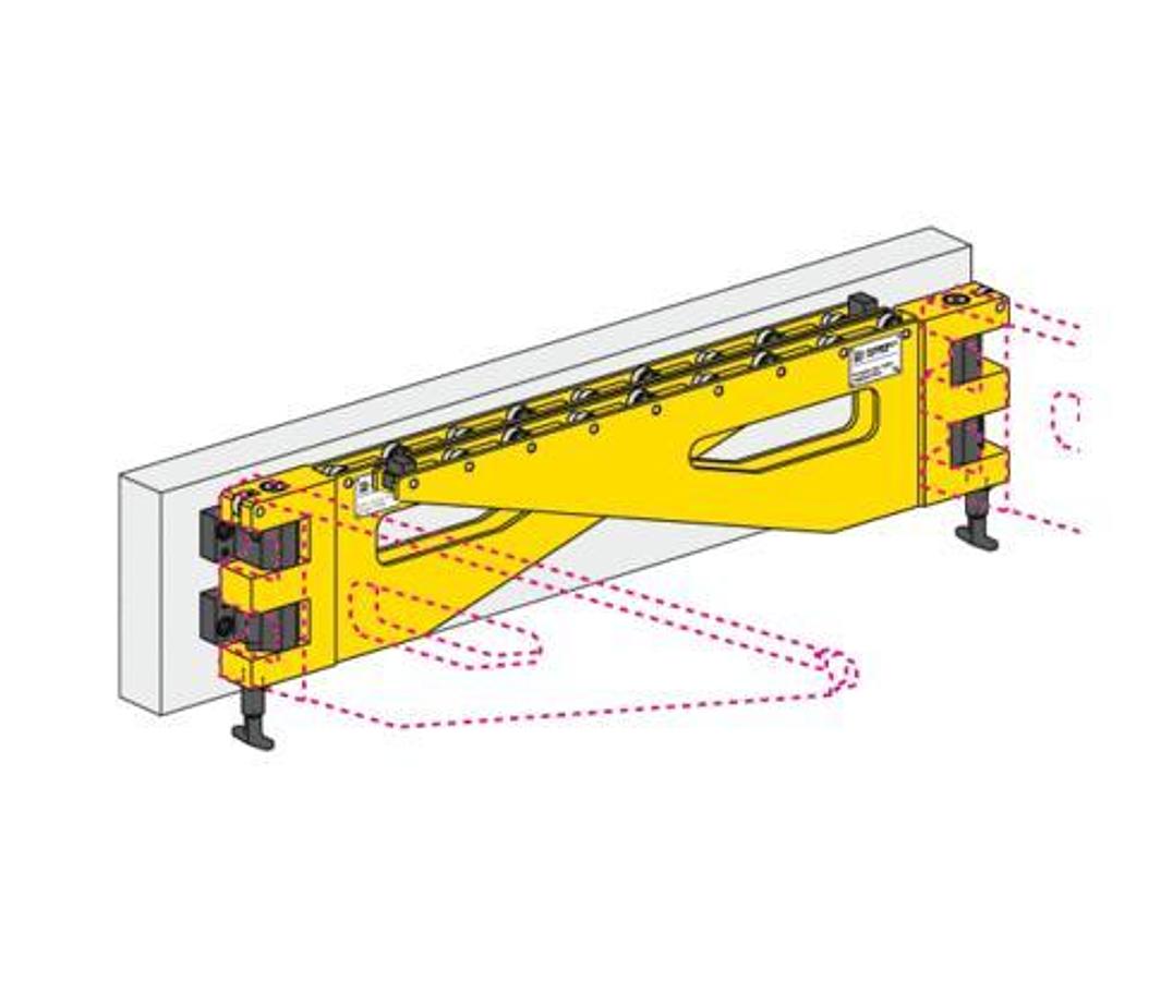 1 pair (2 off) carrying consoles, swivelling