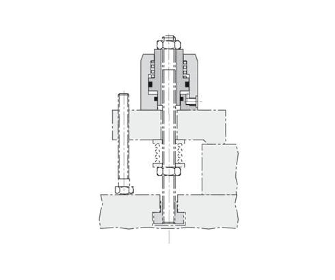 Hollow piston cylinder 34.8 kN
