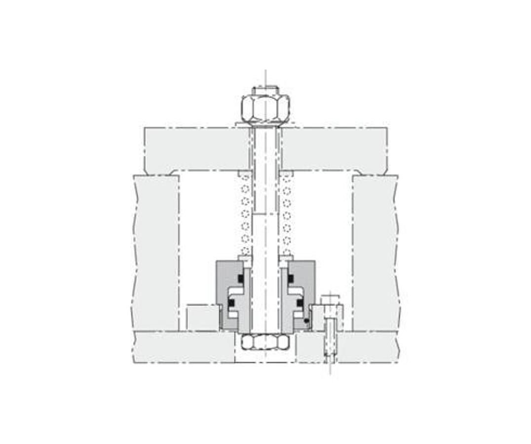 Hollow piston cylinder 54 kN