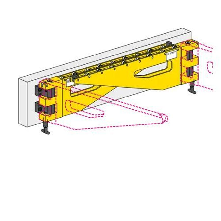 1 pair (2 off) carrying consoles, swivelling