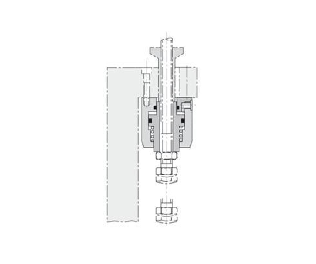 Hollow piston cylinder 34.8 kN
