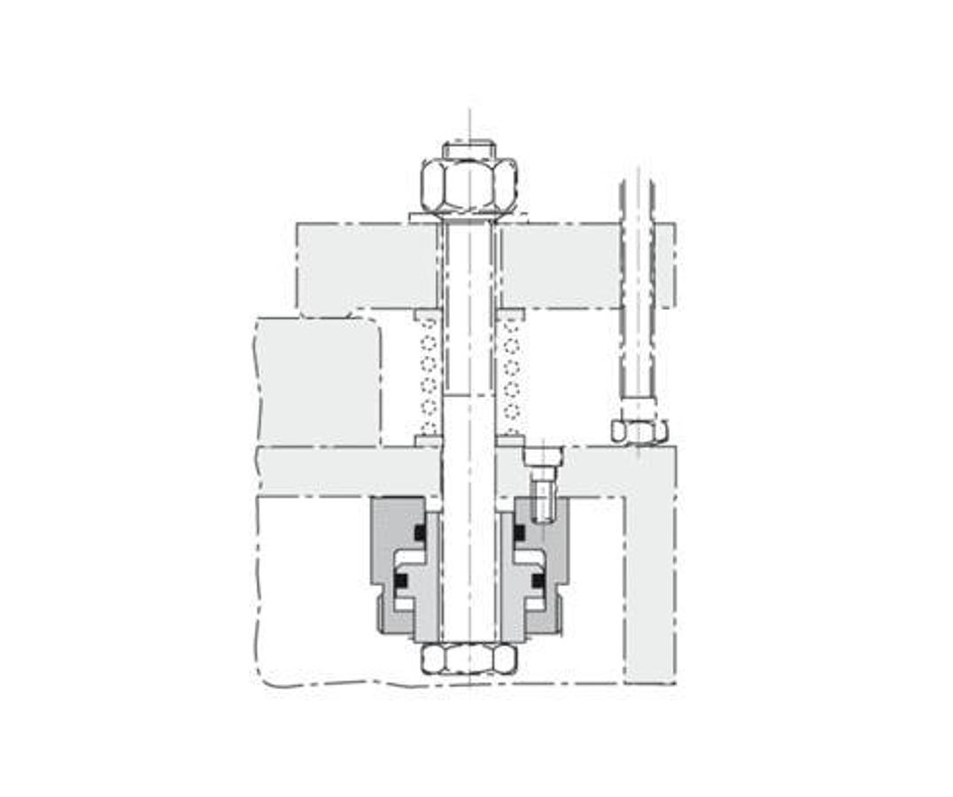 Hollow piston cylinder 54 kN