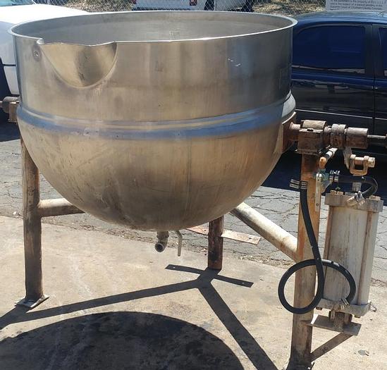 Refurbished 200 GALLON LEE KETTLE - S/S - JACKETED (#9408)