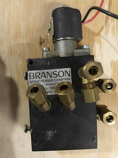 Used Branson Ultrasonic Air Cylinder with actuation Valve