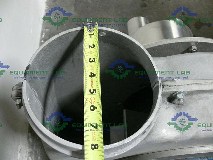 Used WEG 5HP Chicago Blower size 1500 w/ Aeroacoustic 8-TA-2A Tubular Silencer