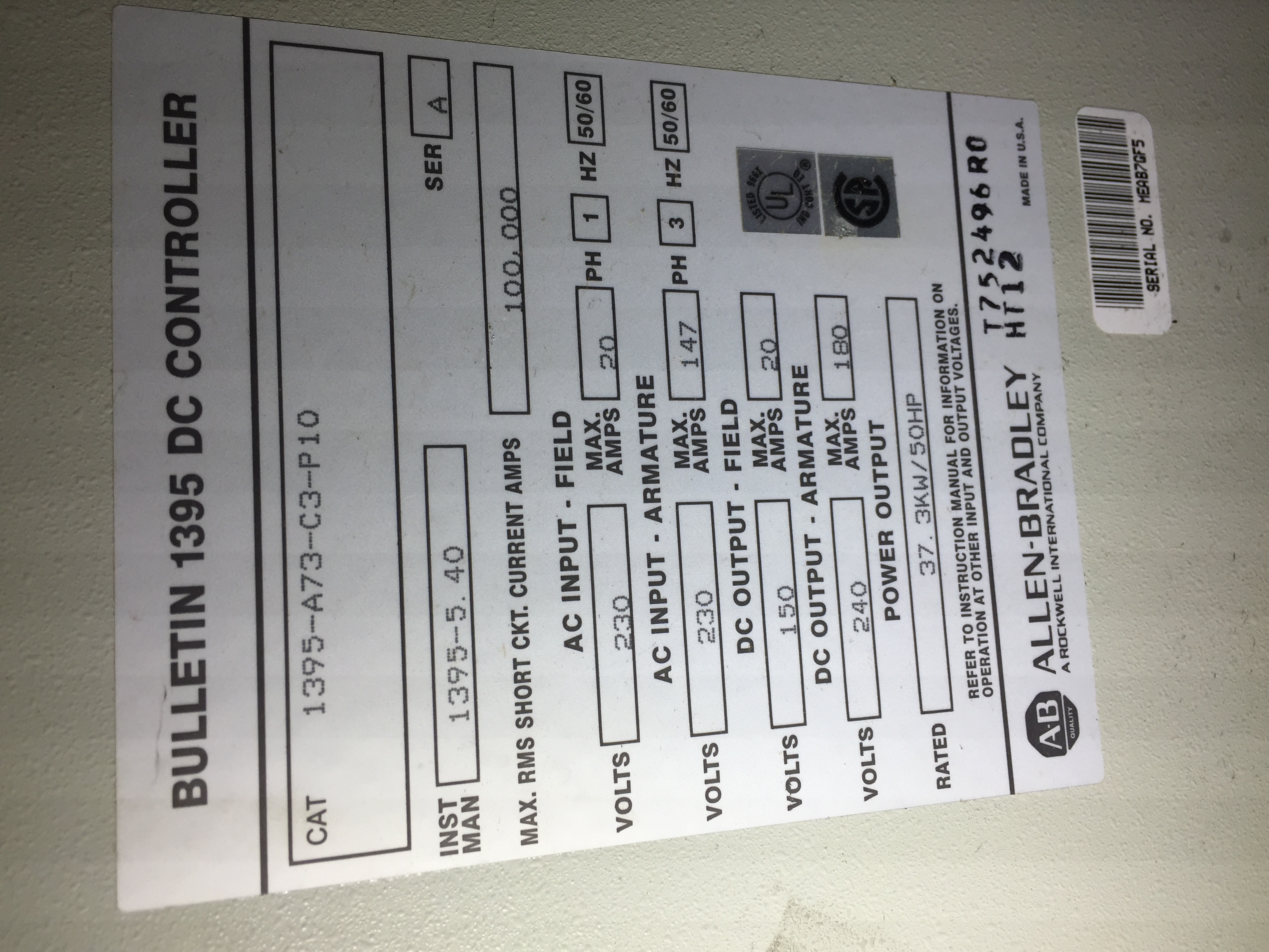 Used 65” WEAN-UNITED Embossing Roll Stand