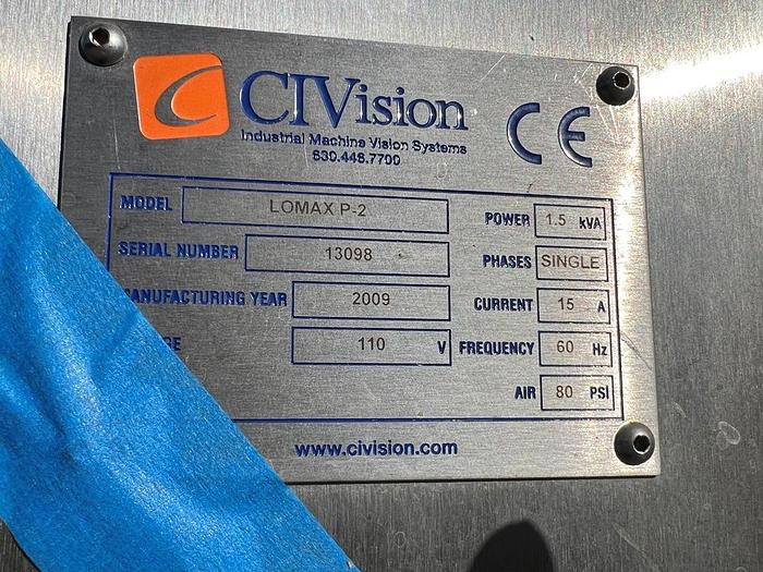 Used Detector, Bottle, Glass, CI Vision / Mettler, Inspection, Model Lomax P-2 #C744898