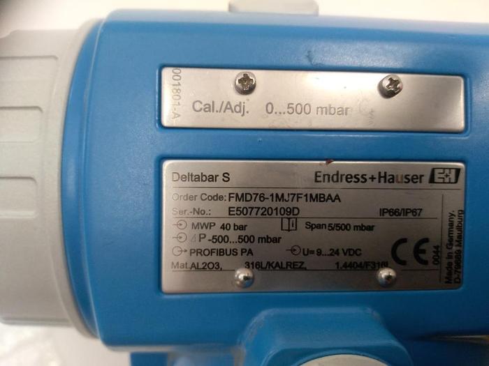 Digitaler Differenz Drucktransmitter Deltabar S, FMD76-1MJ7F1MBAA, Endress und Hauser, Eex, neu