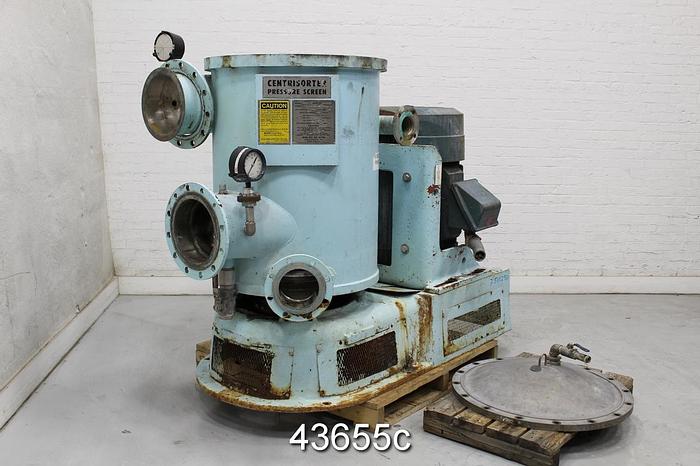 Used Bird 400 Pressure Screen, Stainless Steel Housing #43655