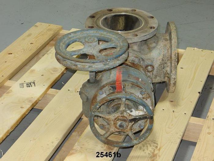 Used Dezurik 2005747 3 Way Valve, 6", Body Stainless Steel, Seat 56, Temperature 250 Degrees F #25461