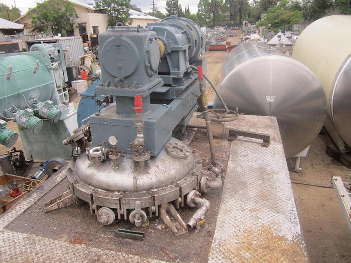 Used Reactor, 200 Gallon, S/st, Jkt, Sweep Agit, 45 PSI, #S739750