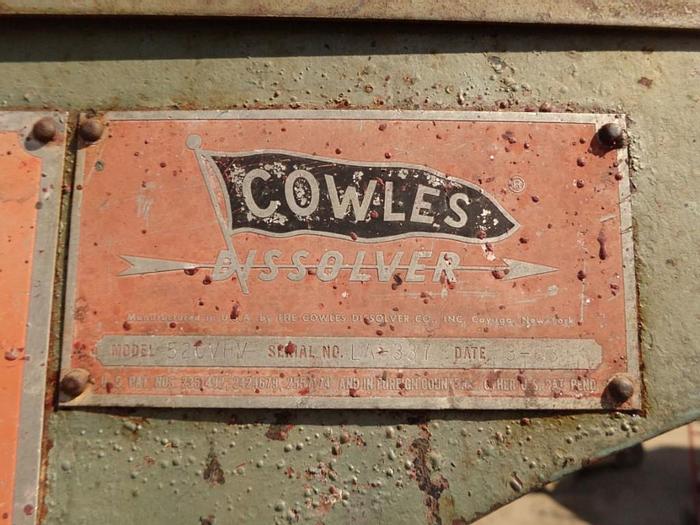 Used Mixer, Dispersion, 20 HP, S/st, Cowles, Mdl 520NHV #C743308