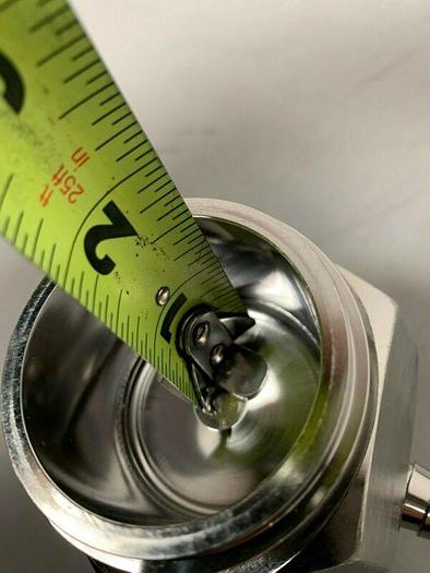 Used Stainless Steel Sample Valve w/ 1/2" to 3" Threaded Fitting