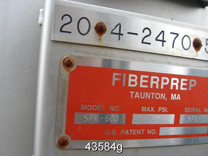Used Fiberprep SPM-600 Pressure Screen, Basket Slotted .010" #43584