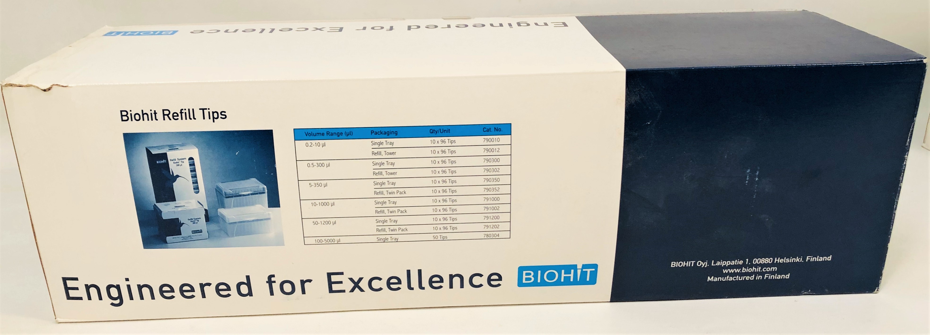 New Open Box BioHit Optifit 790010 Pipette Tips - 0.2 to 10 µL (Pack of 96 Tips)
