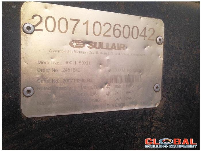 Used Item 0727 : 2007 Sullair 900-1150XH / 350PSI Air Compressor -(SOLD)