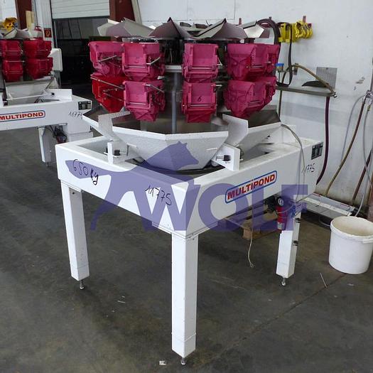 Used used Multihead weigher with 10 weighing heads MULTIPOND