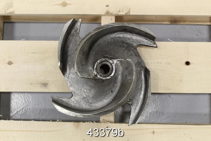 Used Goulds 3175 4x6x14 4-Vane Stainless Steel 12" Impeller #43379