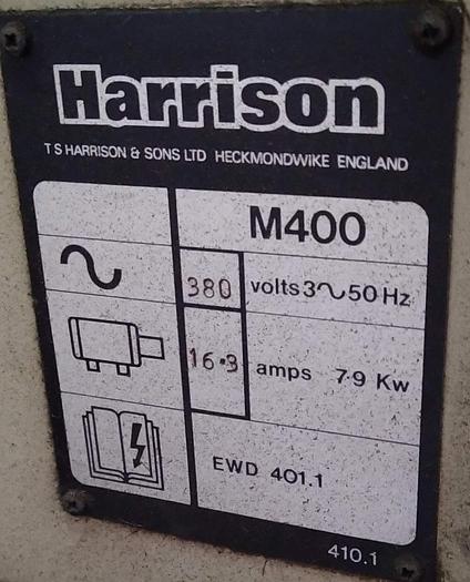 Usado Torno mecânico Harrison M400 de 2 metros