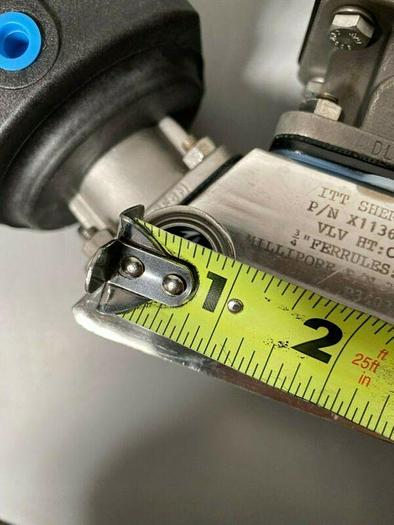 Used 3 ITT Pure-Flo A108 Stainless Steel Diaphragm Valves w/ Position Monitor