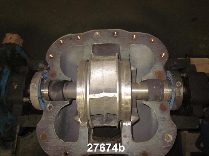 Used Goulds 3410 Goulds 3410, 10X12X12, Stainless Steel Casing,  12.5" Diameter Impeller, 7-Vane Stainless Steel Impeller, Stainless Steel Wear Rings, Mechanical Seals. #27674